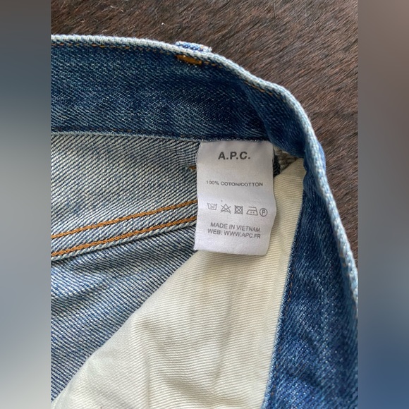 APC Petit Standard Jean Droit Etroit size 28 fades selvedge - Picture 4 of 9